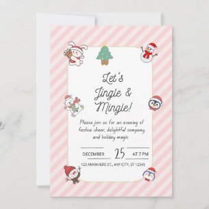 Let’s Jingle & Mingle Christmas Party Invitation –