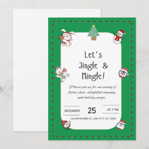 Let’s Jingle & Mingle Christmas Party Invitation