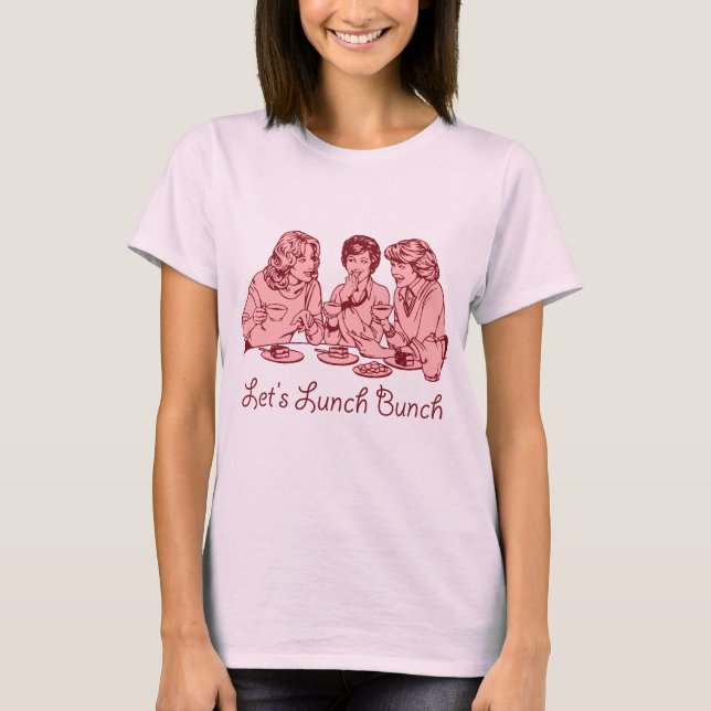 Let’s Lunch Bunch 50’s retro graphic T-Shirt (Front)