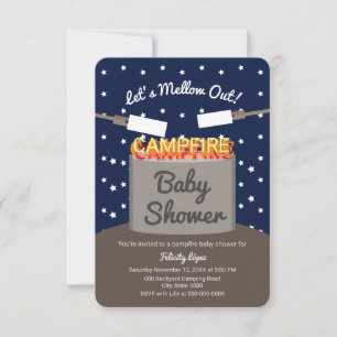 Let’s Mellow Out Modern Camping Invitation