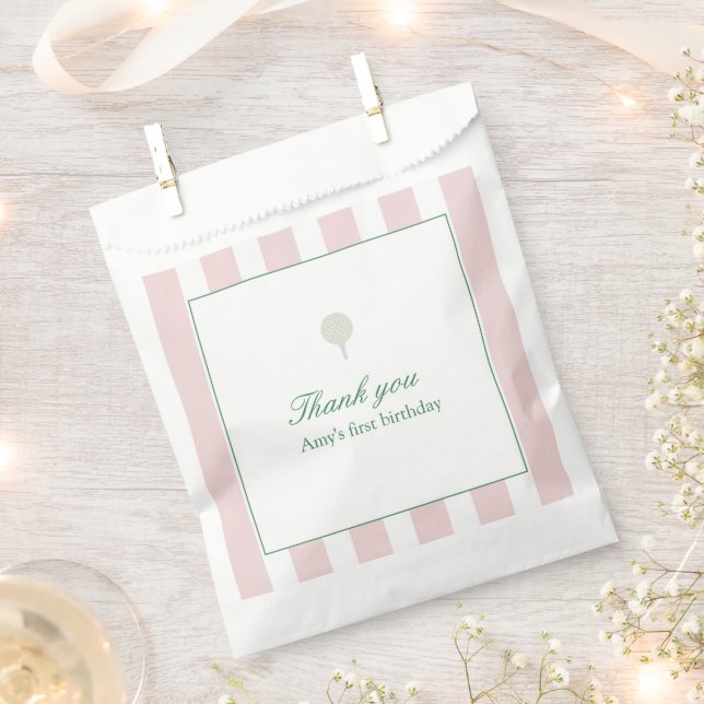 Let’s Par-Tee Pink Golf Birthday Favour Bags (Clipped)