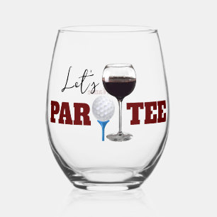 Let’s PAR TEE Stemless Wine Glass