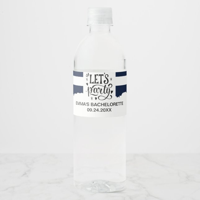 Let’s Party Celebration Water Label (Front)