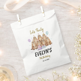 Let’s Party Groundhog 5th Birthday – Fun Kids  Favour Bag