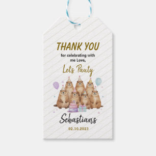 Let’s Party Groundhog 5th Birthday – Fun Kids Gift Tags
