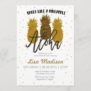 Let’s Party like a Pineapple Baby Shower Card