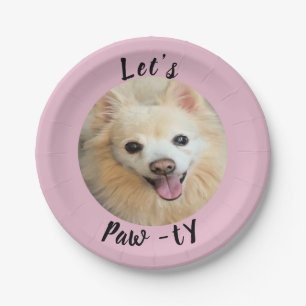 Let’s Paw-ty! Custom Dog Paper Plate
