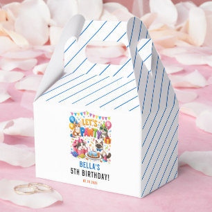 Let’s Pawty Cat 5th Birthday Cute Kitty Birthday Favour Box