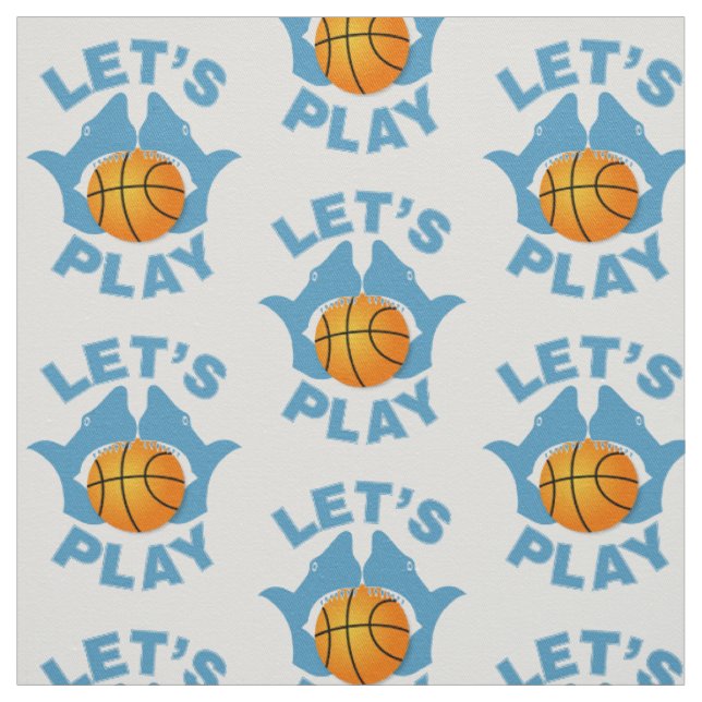 Let’s play basketball fabric (Swatch)