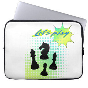 Let’s play chess laptop sleeve