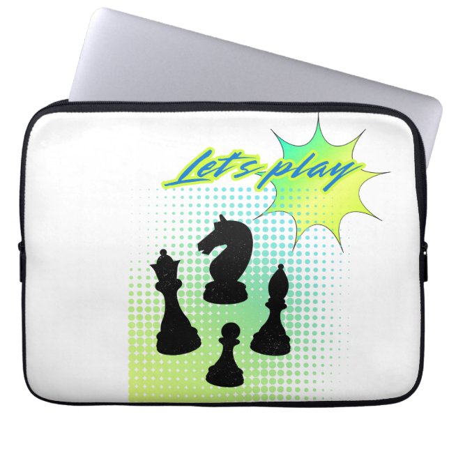 Let’s play chess  laptop sleeve (Front)