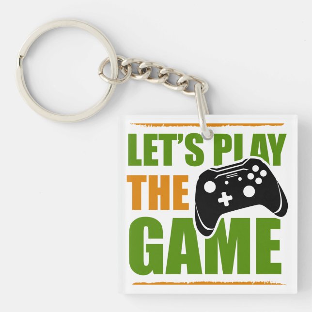 Let’s play the game key ring (Front)