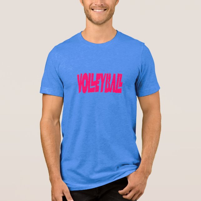 Let’s Play Volleyball Men’s Tee (Front)