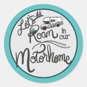 Let’s Roam in Our Motorhome Sticker