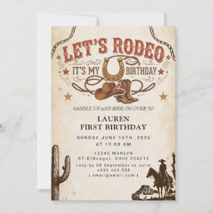 Let’s Rodeo It’s MY Birthday Invitation