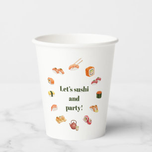 Let’s Roll into Fun! Sushi  Paper Cups