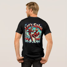 Let’s Salsa Dance Tri-Blend T-Shirt (Back Design)