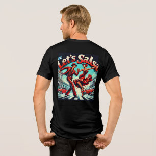 Let’s Salsa Dance Tri-Blend T-Shirt (Back Design) Shirt