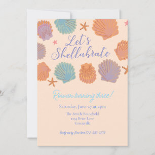 Let’s Shellabrate Kids Birthday Party Invitation