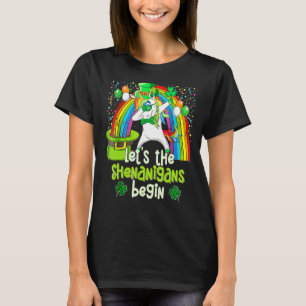 Let S Shenanigans Begin Funny Dabbing Unicorn St P T-Shirt