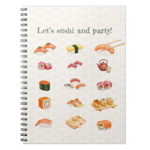 Let’s sushi and party!  notebook