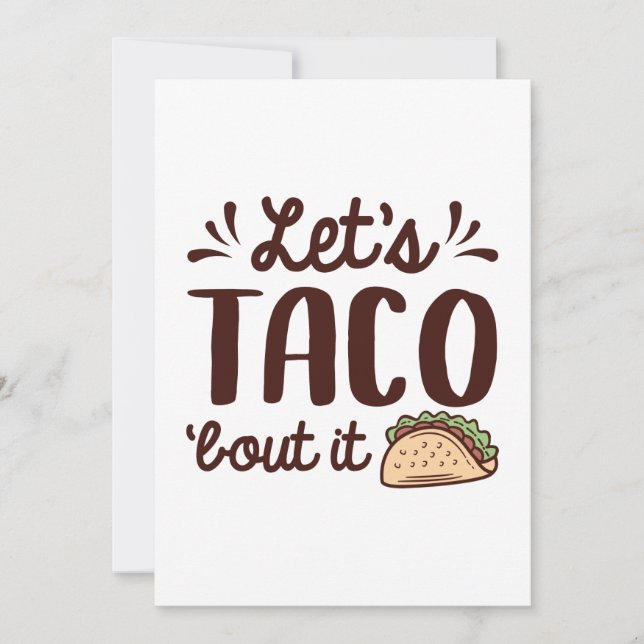 Let’s Taco ‘Bout It Thank You Card (Front)