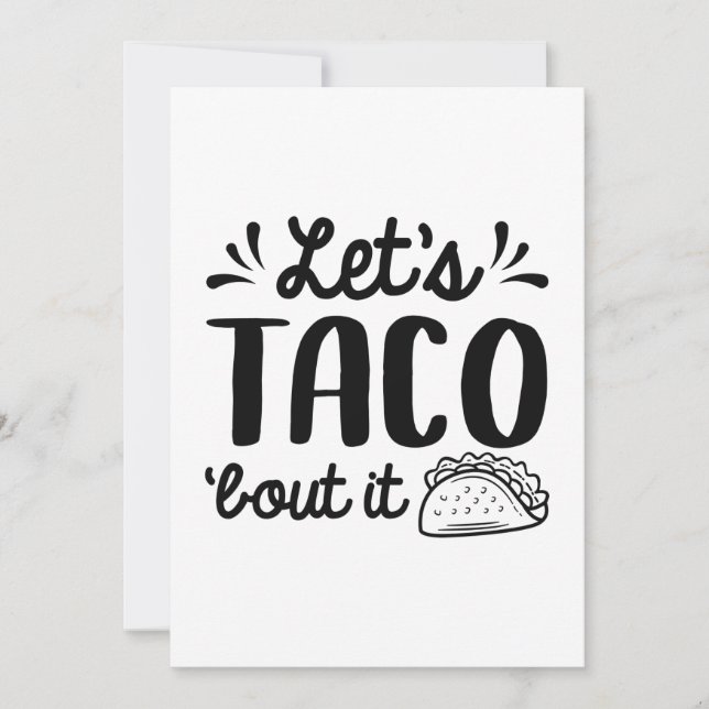 Let’s Taco ‘Bout It Thank You Card (Front)