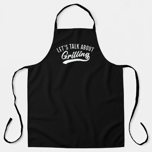 Let’s Talk About Grilling Apron (Front)