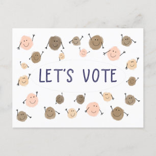 Let’s Vote Postcard