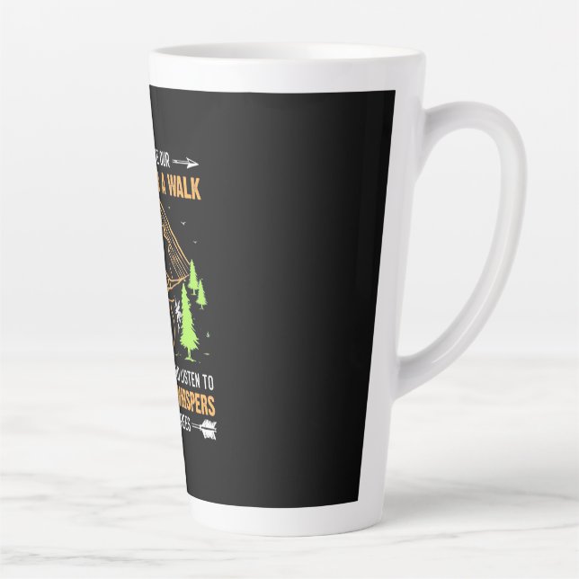 Let Take Our Hearts For A Walk Latte Mug (Right)