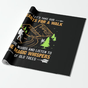 Let Take Our Hearts For A Walk Wrapping Paper