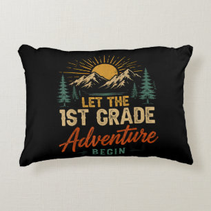 Let The 1st Grade Adventure Begin Decorative Cushion