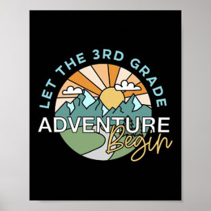 Let The 3rd Grade Adventure Begin Teacher Back To  Poster