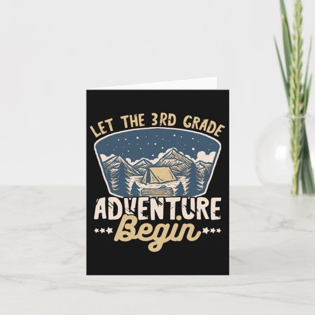 Let The 3rd Grade Adventure Begin Teacher Ck To Sc Card (Front)