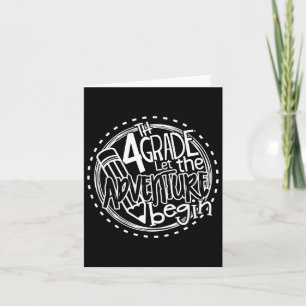 Let The 4th Grade Adventure Begin Fourth Grade Tea Card