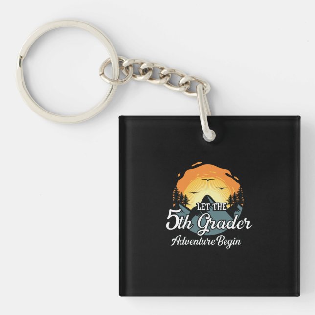 Let The 5th Grade Adventure Begin Key Ring (Front)