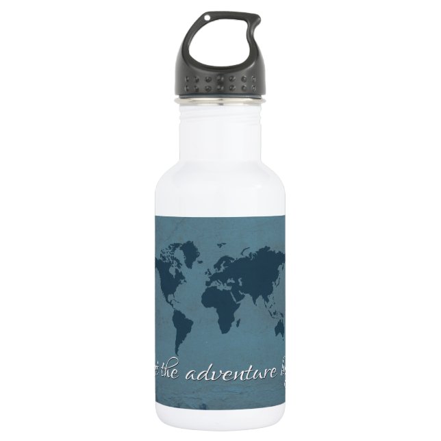 Let the adventure begin 532 ml water bottle (Front)