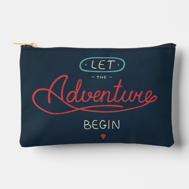 Let The Adventure Begin Accessory Pouch (Front)