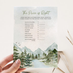 Let the Adventure Begin Baby Price is Right Game