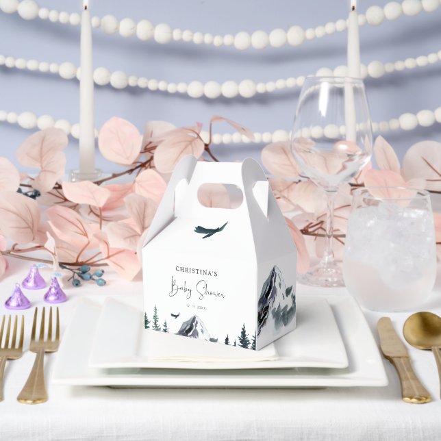 Let The Adventure Begin Baby Shower Favour Box (Wedding)