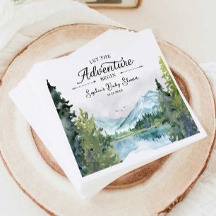 Let The Adventure Begin Baby Shower Napkins
