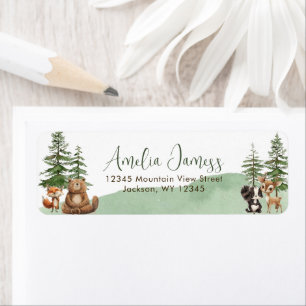 Let the Adventure Begin Baby Shower Return Address Label