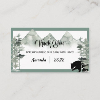 LET THE ADVENTURE BEGIN BABY SHOWER THANK YOU CARD