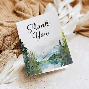 Let The Adventure Begin Baby Shower Thank You Card