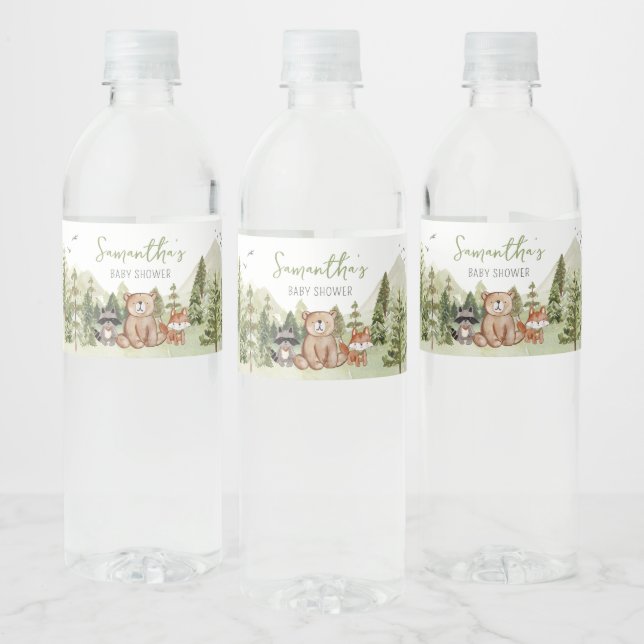 Let the Adventure Begin Baby Shower  Water Bottle Label (Bottles)