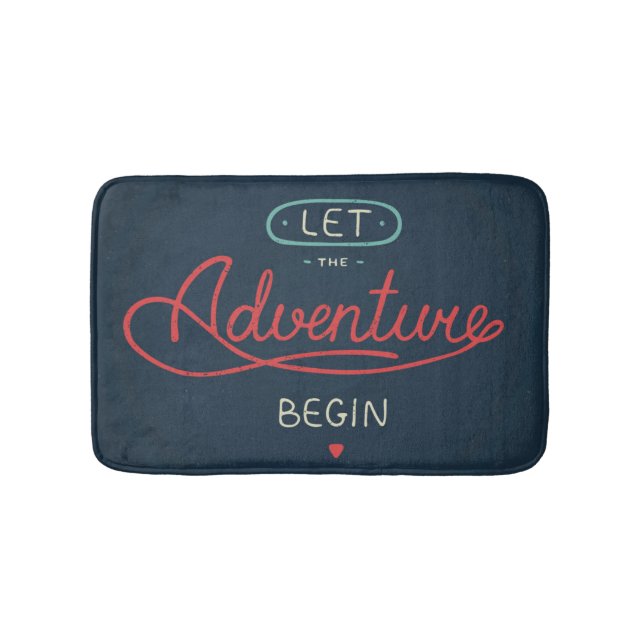 Let The Adventure Begin Bath Mat (Front)