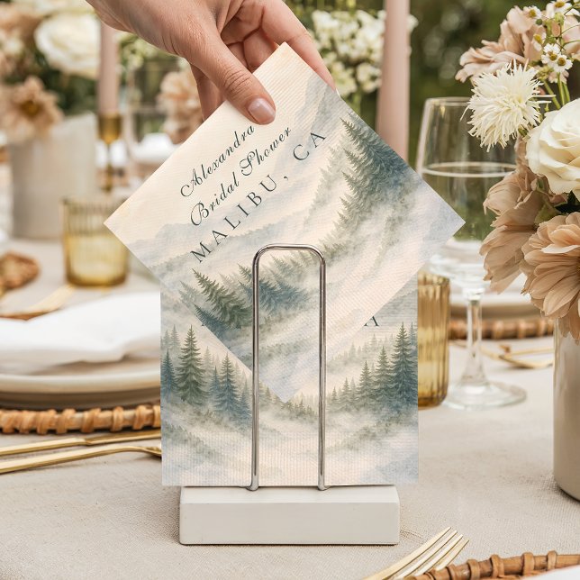 Let The Adventure Begin Bridal Shower Napkin (Creator Uploaded)