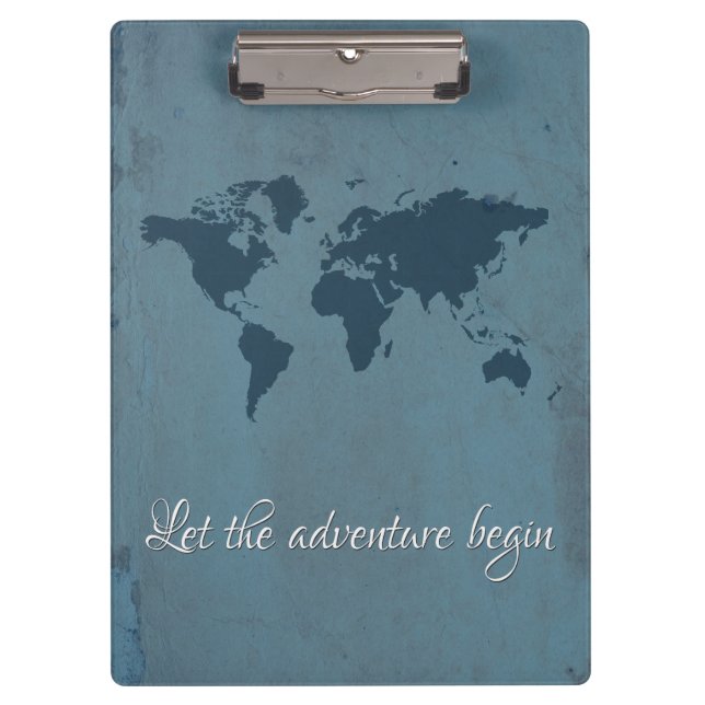Let the adventure begin clipboard (Front)
