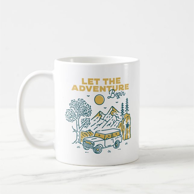 Let the Adventure Begin Coffee Mug (Left)