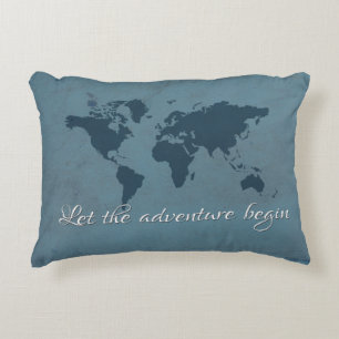 Let the adventure begin decorative cushion